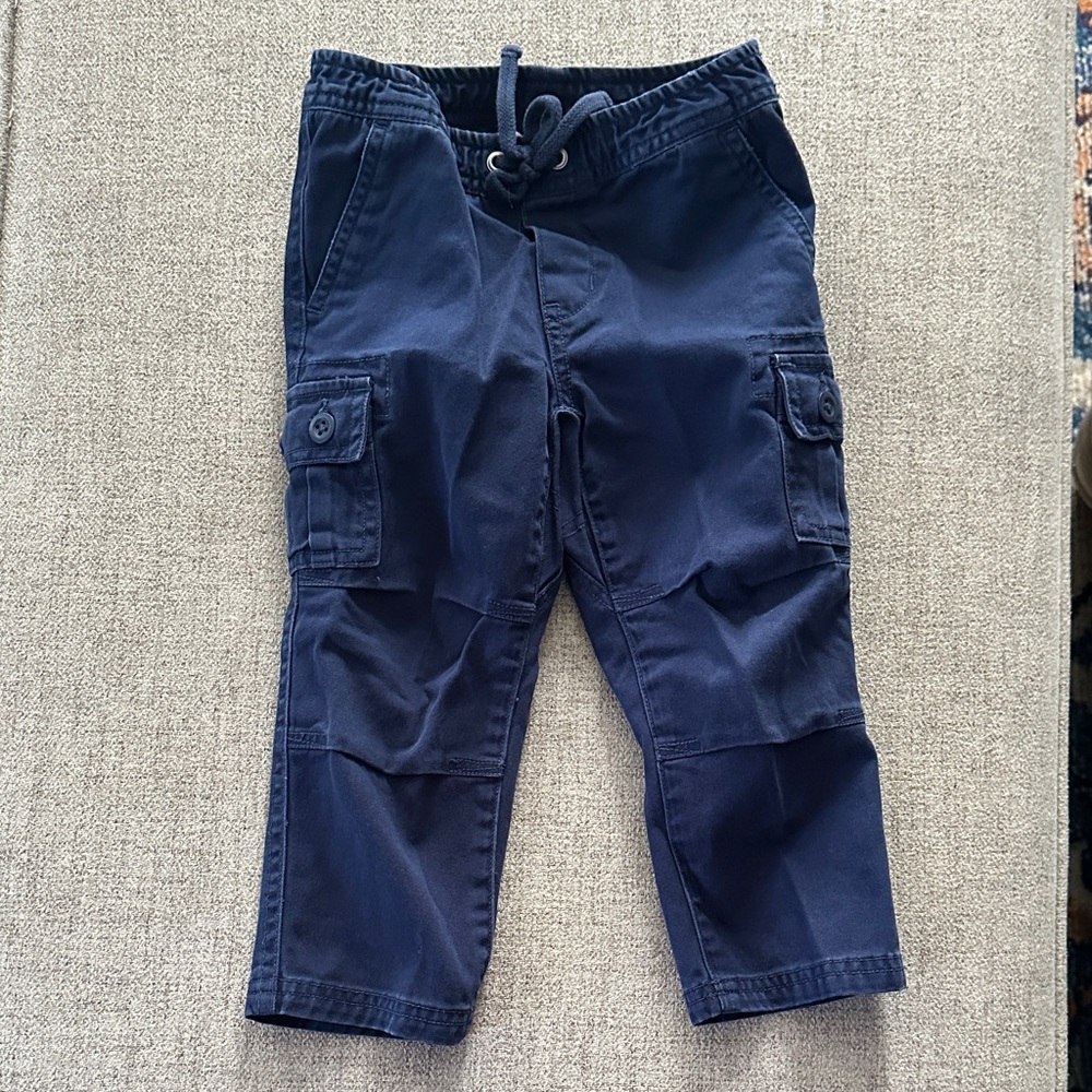 Ralph Lauren Kids Navy Cargo Pants